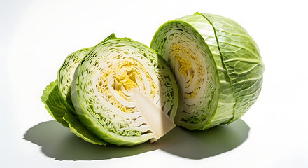 cabbage isolated on white