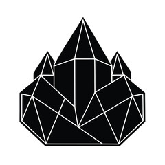 abstract triangle background vector design icon illustration pyramid symbol icon logo