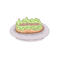 hotdog on a plate