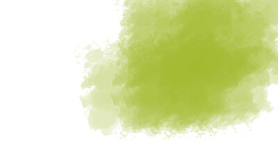 Green paint brush with transparent background