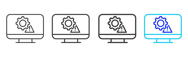 Alpha Version icon pack in creative outline vector style for technology life cycle design business strategy digital process and modern development