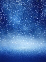 Obraz premium christmas blue background with snow snowflakes falling winter scene festive backdrop holiday theme