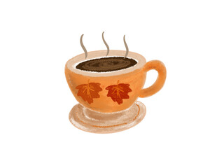 A cup of autumn coffee