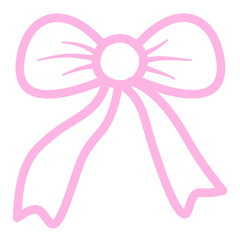 Pink decoration bow