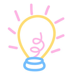 Illustration of a light bulb idea