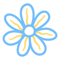 Simple flower line