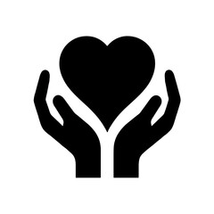 A symbolic representation of care and compassion with hands cradling a heart, emphasizing support and love.