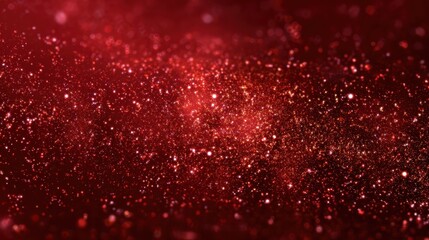 deep red background with glittering particles
