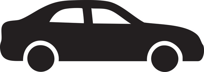 Abstract geometric shape silhouette with vibrant color gradients isolated on transparent background of car