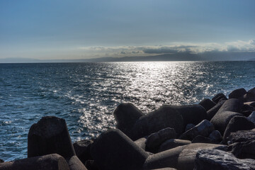 神奈川県茅ヶ崎海岸からの風景
