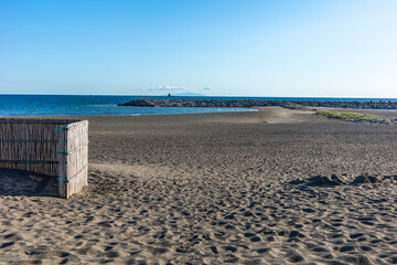 神奈川県茅ヶ崎海岸からの風景