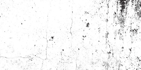 Distressed Grunge Wall Texture Overlay, Black White Vector
