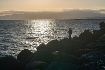 神奈川県茅ヶ崎海岸からの風景