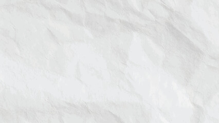 White Crumpled Paper Texture Abstract Background