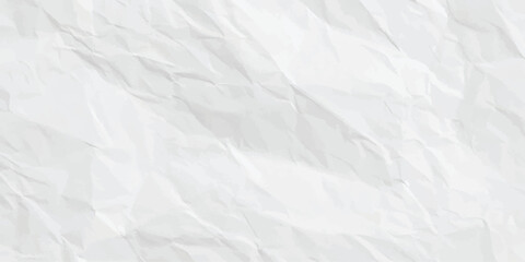 Abstract Crumpled White Paper Texture Vector Background