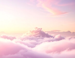 Pastel cloudscape, soft colors