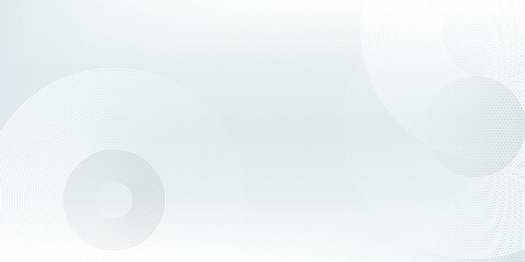 White abstract background. Modern circle lines pattern. Futuristic concept. Minimal geometric design.