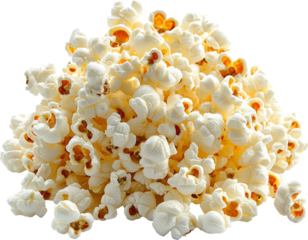 popcorn isolated on white