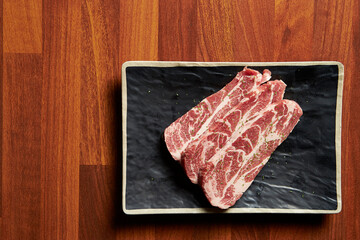 Pork Neck on a plate