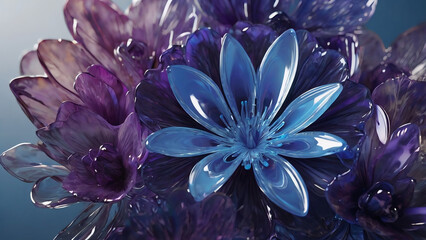 Glassy Petals Light – Windows 11 Bloom Style Wallpaper