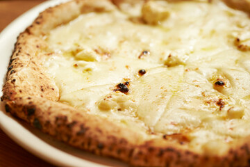 Pizza on a cutting board