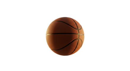 Basketball Textured Orange 3D Realistic Photo