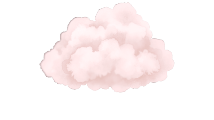 pink fluffy cloudy
