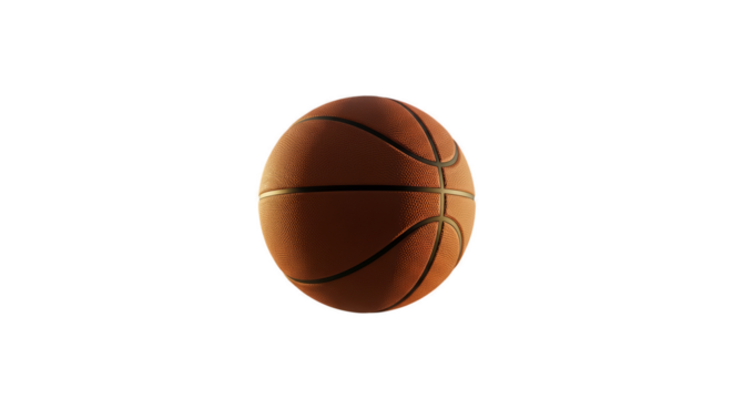 Basketball Textured Orange 3D Realistic Photo
