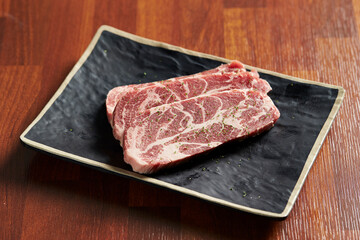 Pork Neck on a plate