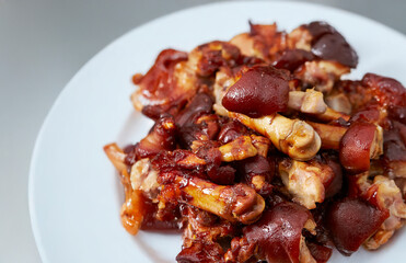 Jokbal, Korean pig trotters dish  
