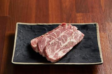 Pork Neck on a plate