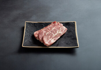 Pork Neck on a plate