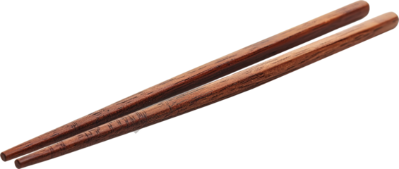 chopsticks isolated on white