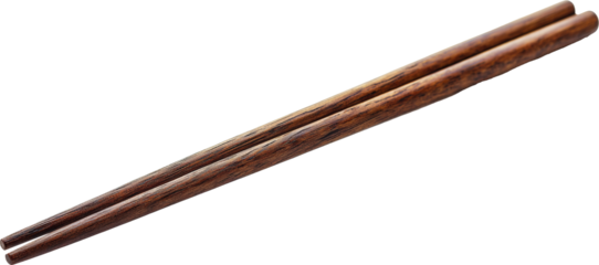 chopsticks isolated on white