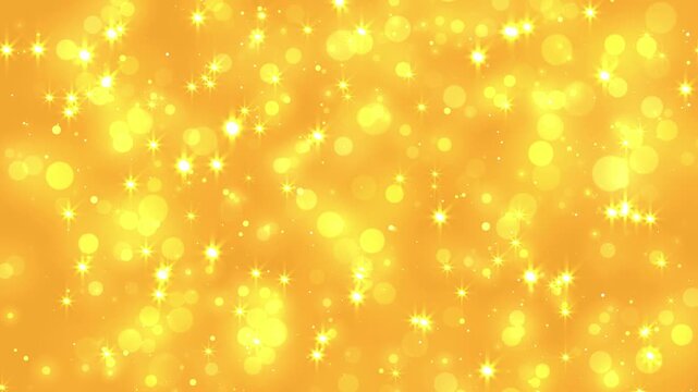 Seamless golden bokeh sparkle background animation
