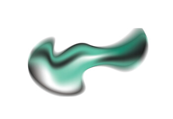 Glossy Mint Green 3D Shape Background