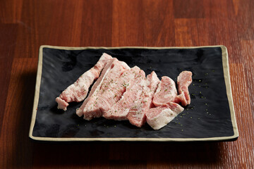 Pork Neck on a plate