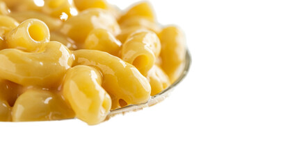 Close Up Of Creamy Macaroni And Cheese With Pasta In Bowl