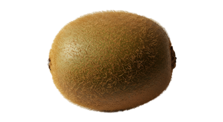 Close Up Realistic Photo of a Kiwi Fruit with Golden Sparkles and Brown Background