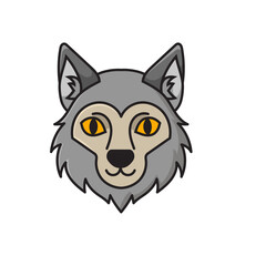 Cartoon Wolf As Decoration Halloween