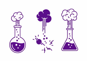 Vector illustration suitable for science icon design, experiment setup, laboratory, research setup