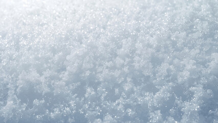 A realistic powder snow texture background with tiny crystalline specks and soft shadows