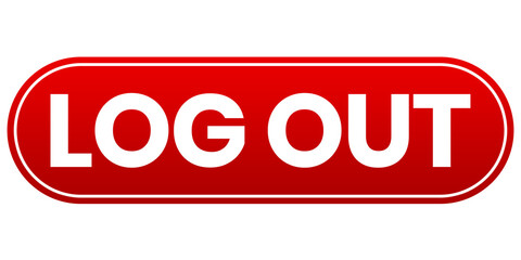 logout red button element png file
