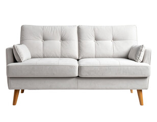Naklejka premium Modern sofa on isolated white background. Furniture for the modern interior, minimalist design.