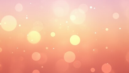 Soft focus bokeh lights with a gentle gradient of pink and peach tones, perfect for backgrounds