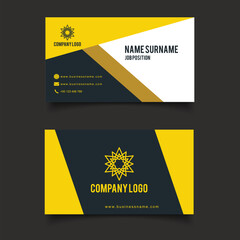 Presentation template yellow