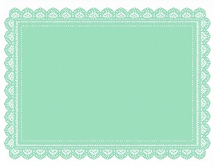 レースの縁飾りのフレーム・背景素材（AI生成画像）