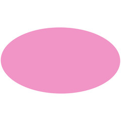 Pink oval illustration 