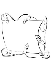 Karte mit Lichterkette