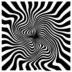 Geometric zebra stripes form a seamless black and white abstract background pattern for your vector wallpaper design